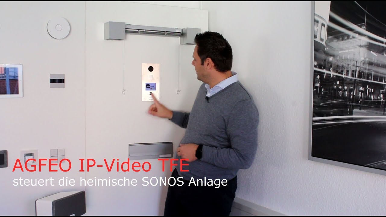 AGFEO IP-Video TFE steuert die heimische SONOS Anlage