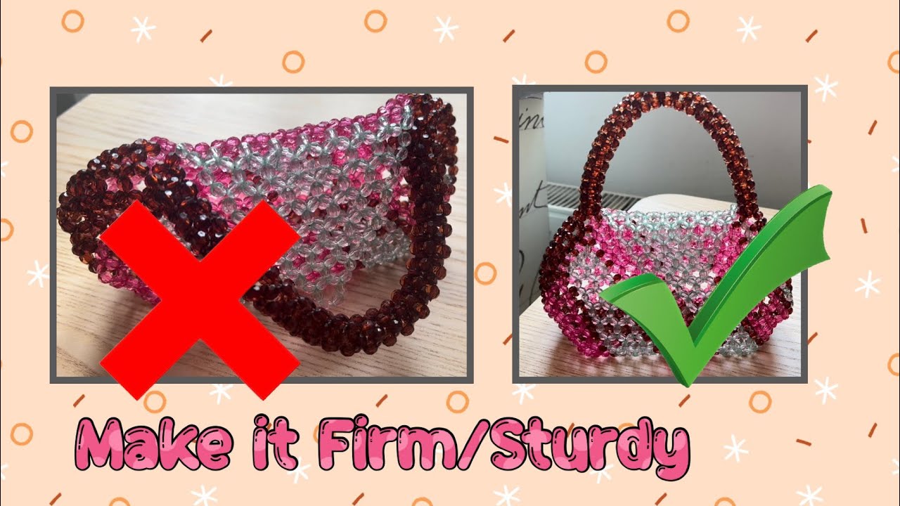How To Make Your Bead Bag Sturdy/Firm - DIY - Sheer Beaded Crafts