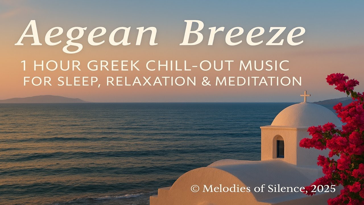 Aegean Breeze 🌊 Greek Evening Ambience | Seaside Caf&eacute; Background Music (1 Hour)