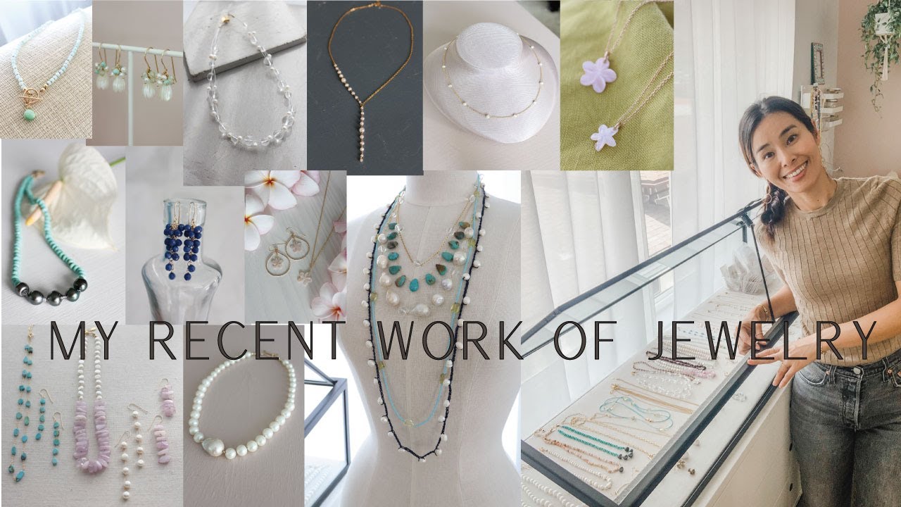 最近作ったお気に入りアクセサリーを紹介！購入品で紹介した材料で作ったもの多数！イベントの準備