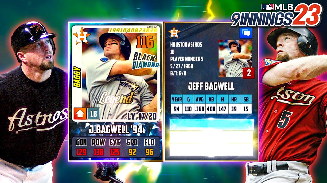 MY NEW LEGEND BLACK DIAMOND JEFF BAGWELL! - MLB 9 Innings 23