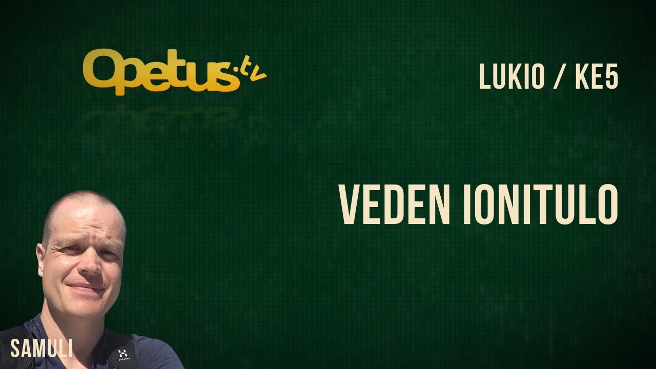 Veden ionitulo