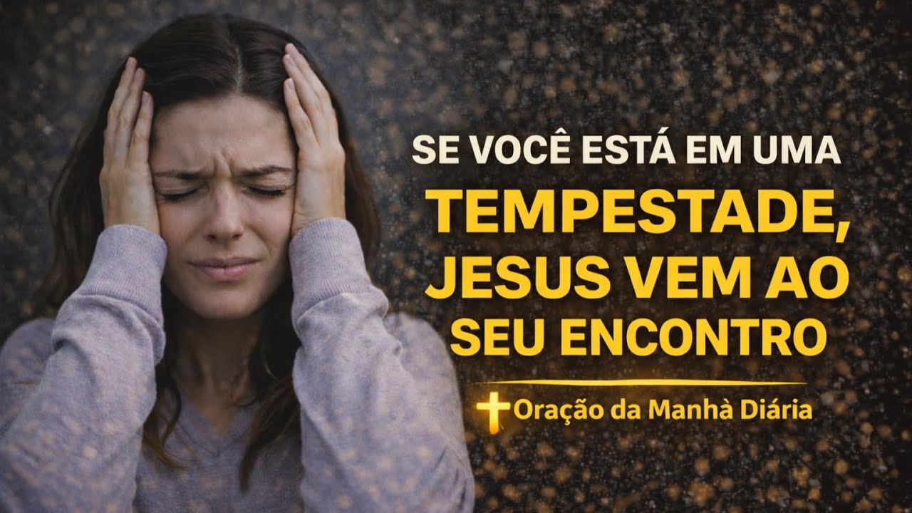 Jesus Caminha Sobre a Tempestade Que Tenta Te Afundar | Oração da Manhã Diária