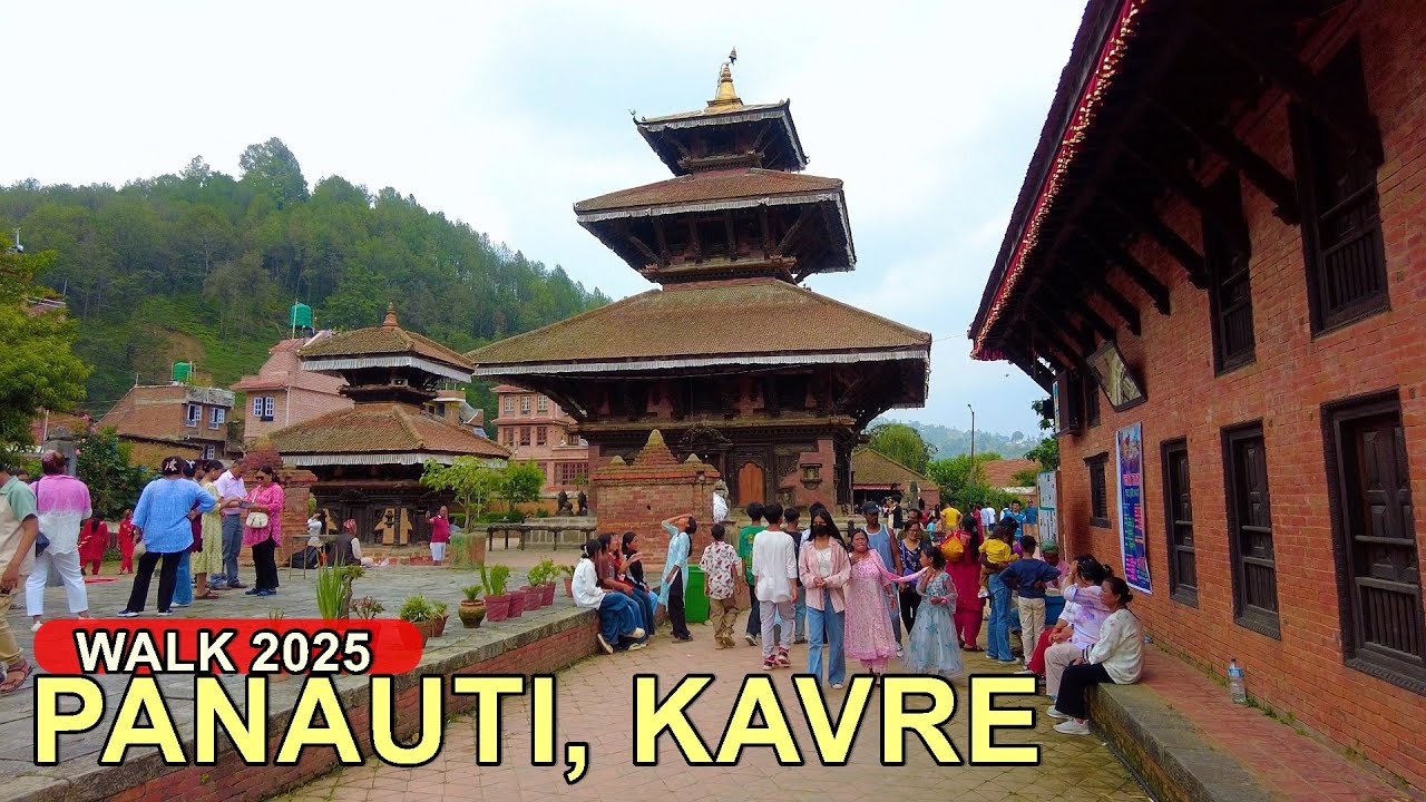 🇳🇵Panauti Bazar Walking Tour During Festival -  Kavrepalanchok District, Nepal 2025