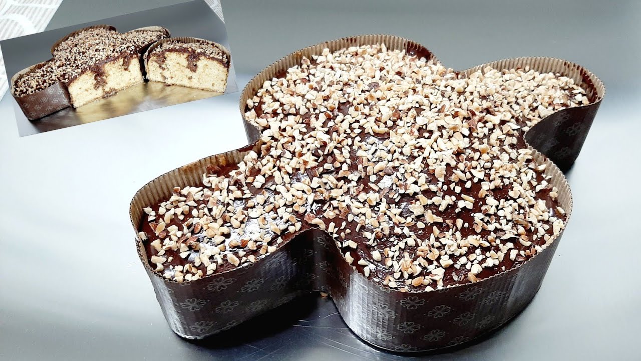 COLOMBA AL CIOCCOLATO E NOCCIOLE SENZA LIEVITAZIONE, ricetta facile 🍫 EASTER ITALIAN CHOCOLATE CAKE