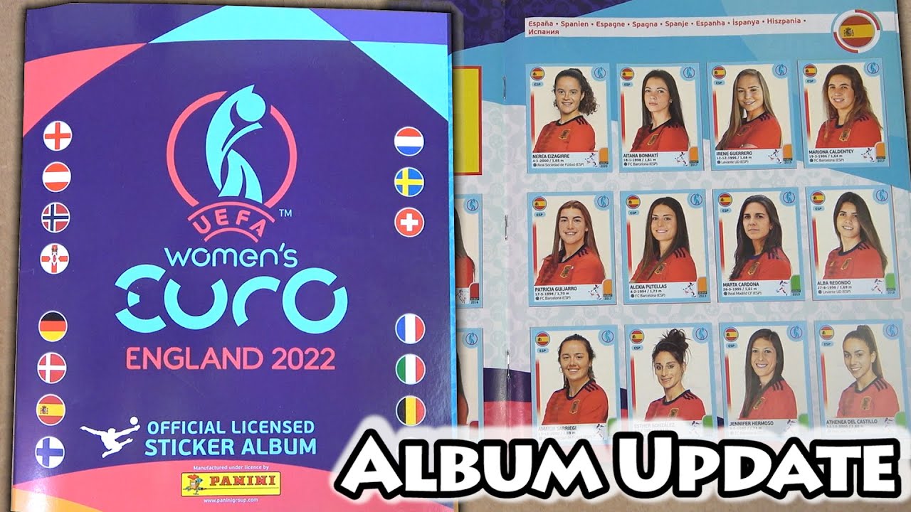 STICKER ALBUM UPDATE | Panini Womens Euro 2022 Panini Sticker Collection | Our Collection So Far