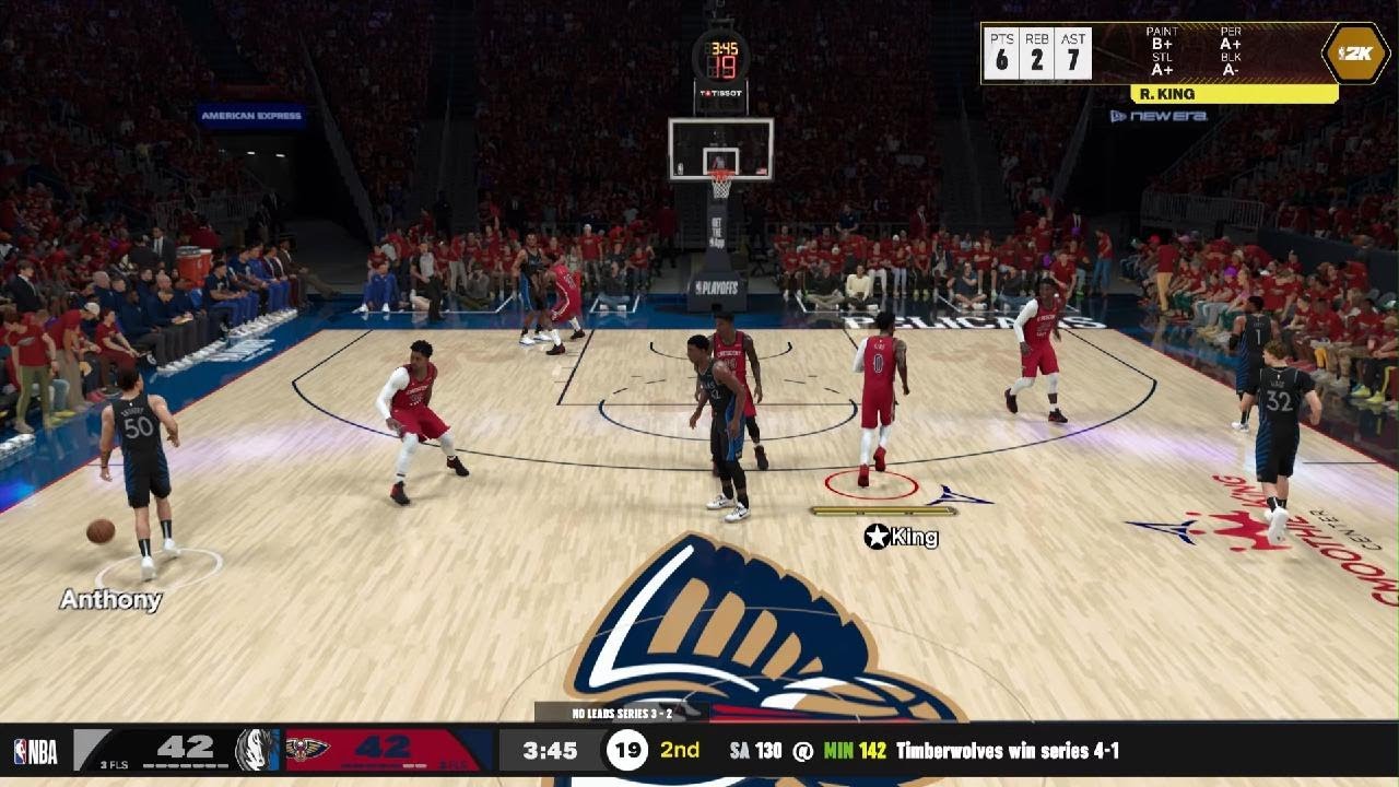 NBA 2K26 Pelicans rebuild year 8 western conference playoffs round 2 game 6