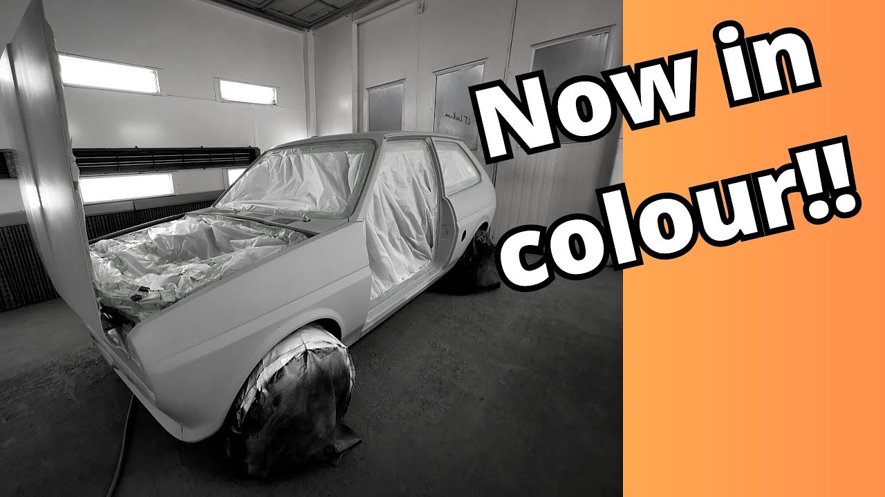 Alice the Ford Fiesta mk1 bodywork part 5. Alice is finally in colour!!