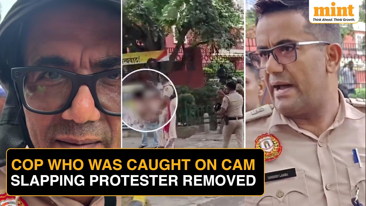 Delhi Police Removes ADCP Lamba From Jantar Mantar After Clip Of Him Slapping Protester Went Viral
