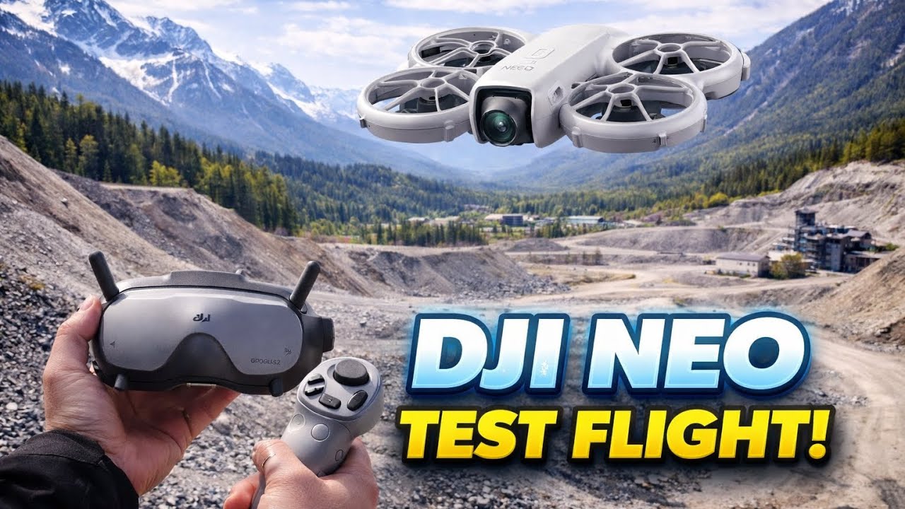 Testing my DJI neo in a gravel pit in Austria 