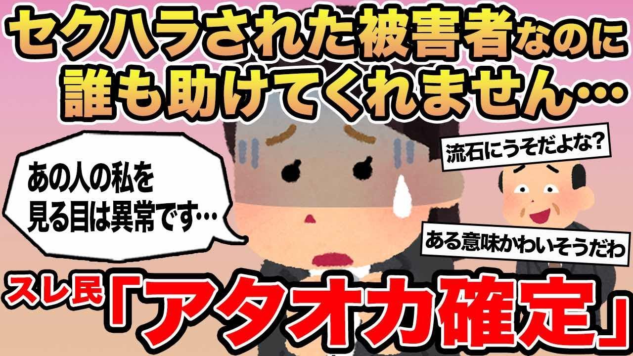 【報告者キチ】セクハラされた被害者なのに誰も助けてくれません...→スレ民「アタオカ確定」▫️