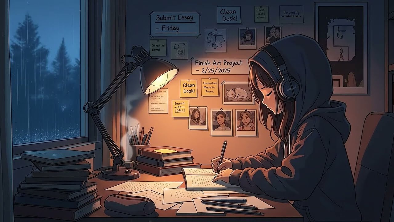 Lofi Study Music 📖 Música Lofi para Estudiar & Lluvia de fondo | Sonus Pax