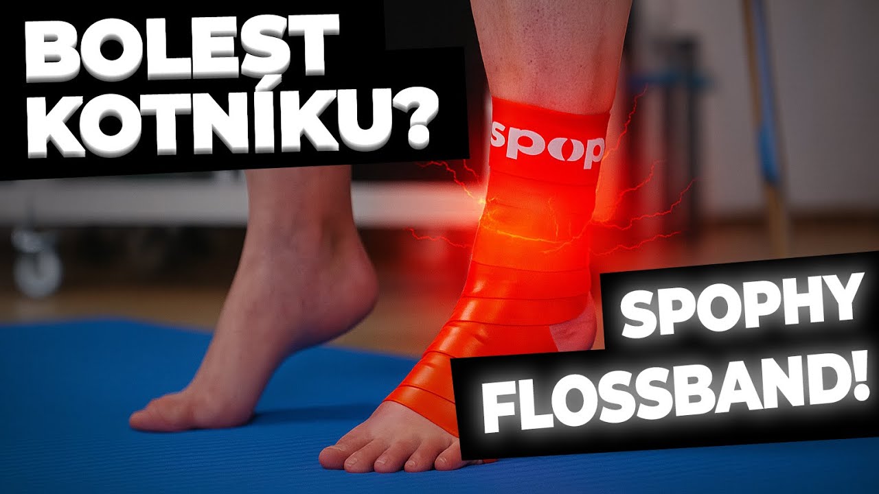 Autoterapie kotn&iacute;ku při bolesti pomoc&iacute; Spophy Flossbandu. 🦶🏻