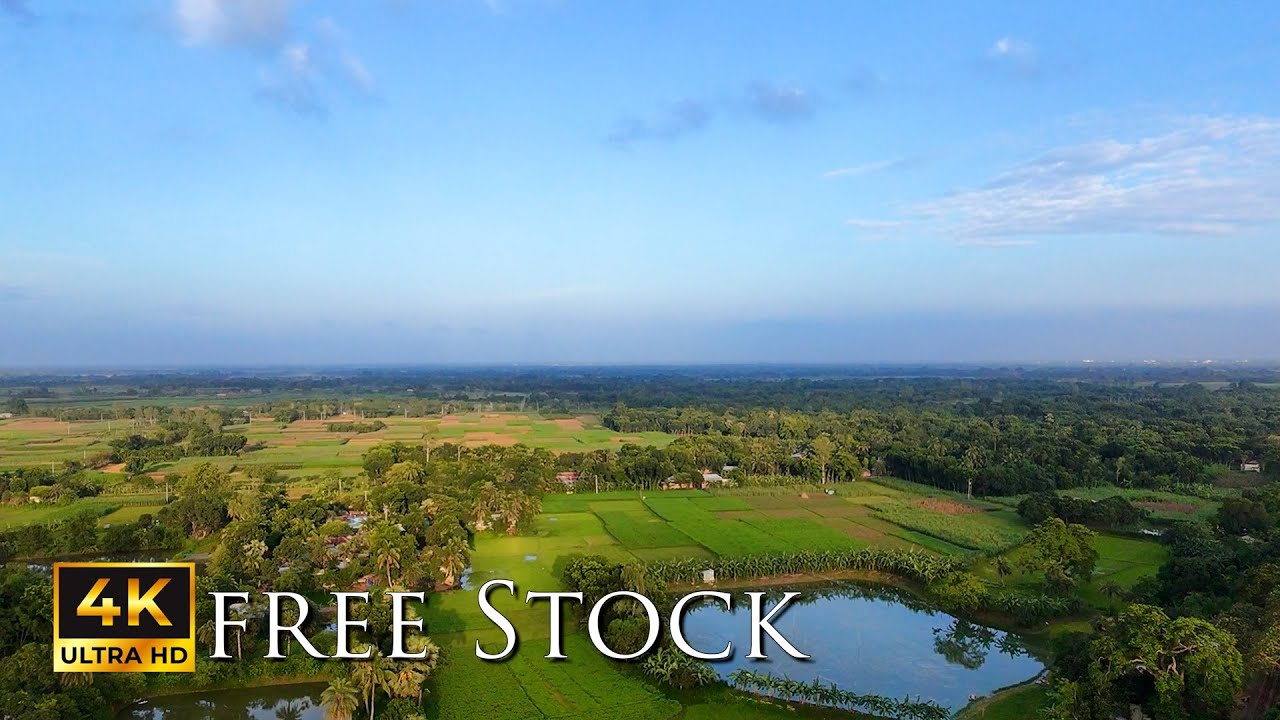 Sky View Village Stock Video Footage for Free Download | 4K Drone Copyright Free Use