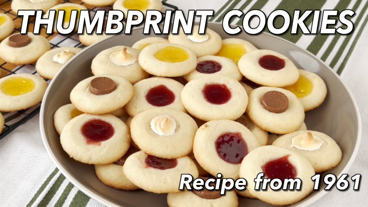 Thumbprint Cookies | Recipe from 1961