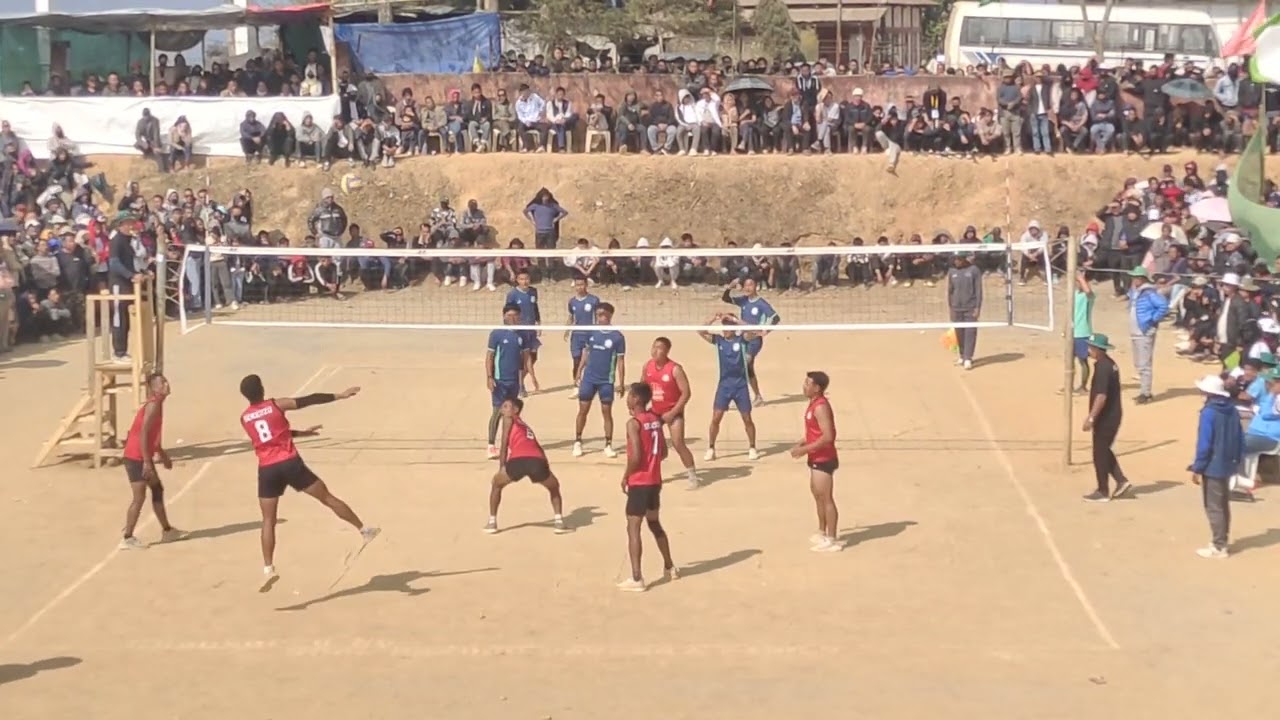 Chokri Area 🔵 vs Sekrezu Area 🔴 1 Semi Final Men Volleyball PDSA 38 meet 2025