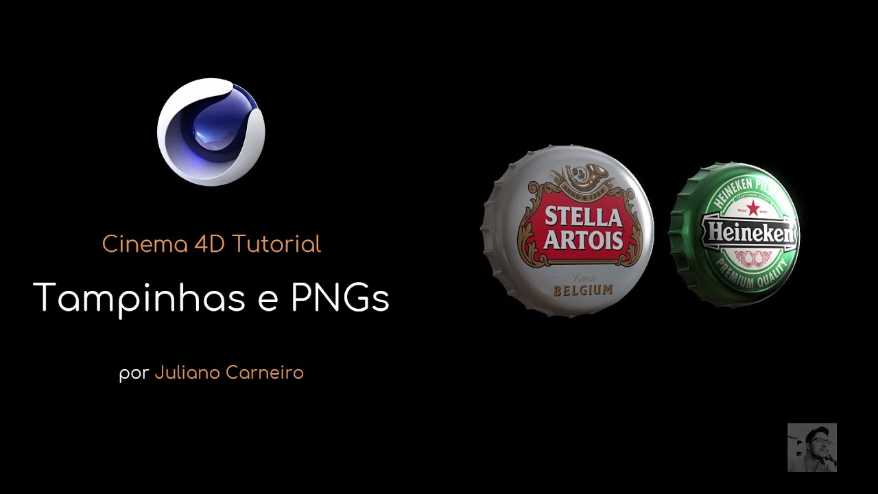 0206. Cinema 4D Tutorial - Tampinhas e PNGs
