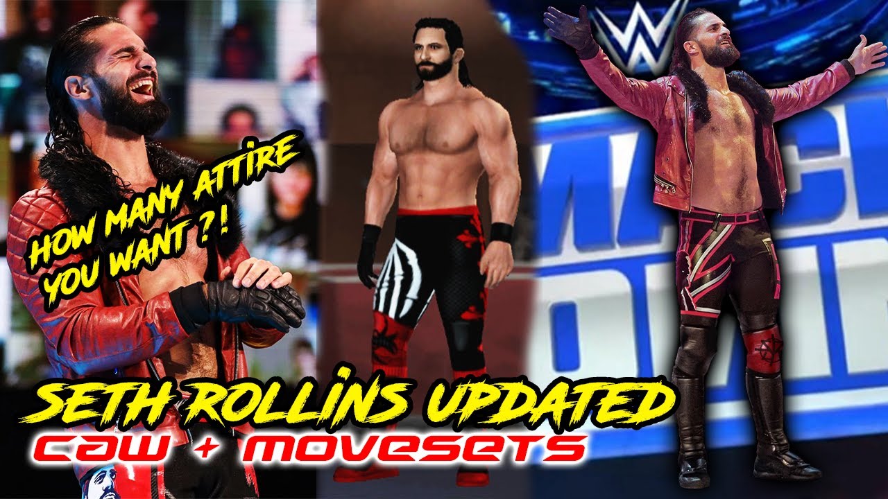 Seth Rollins NEW attire 2021 UPDATE | How to create a wrestler PS2 Svr2011 PSP CAW Formula