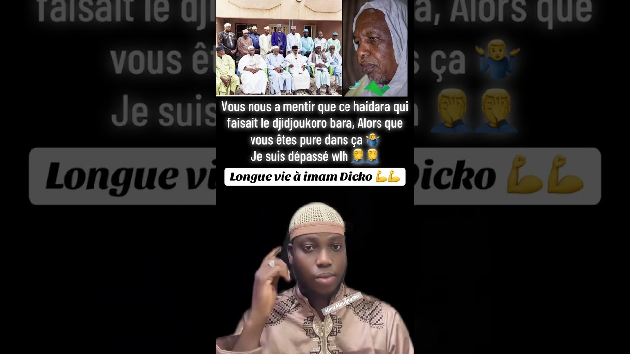 Leurs visages sont là,ceux qui ont voulu détruire l'imam Mahmoud Dicko après 40 ans d'efforts 