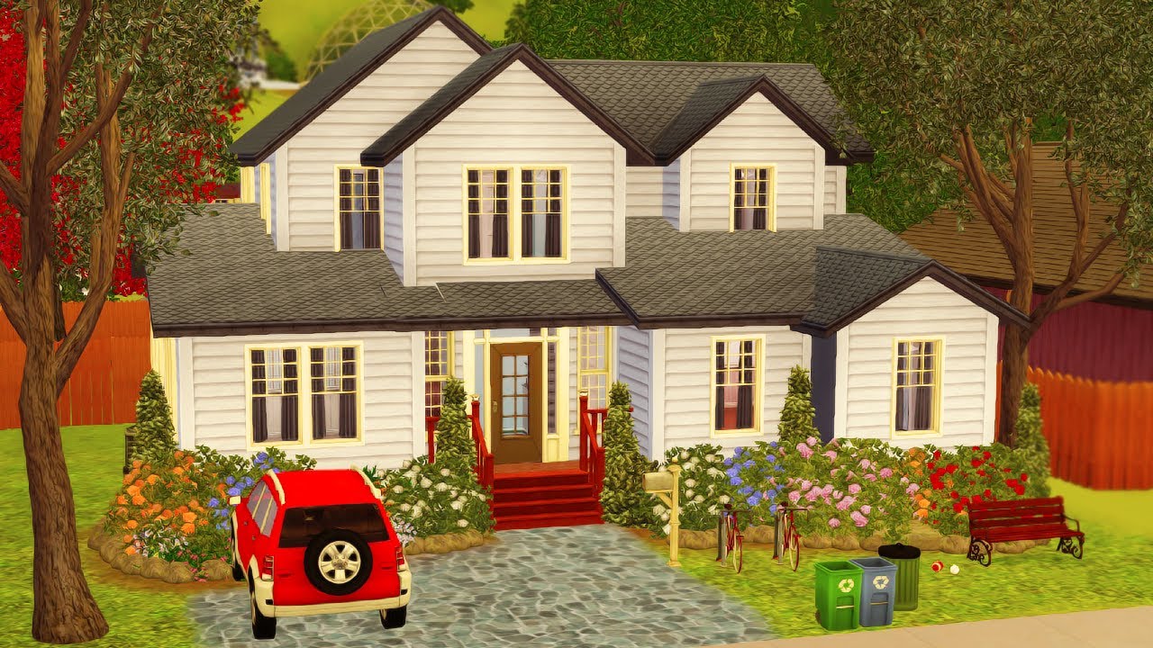 READY TO MOVE IN SUBURBAN FAMILY HOME // The Sims 3: House Build
