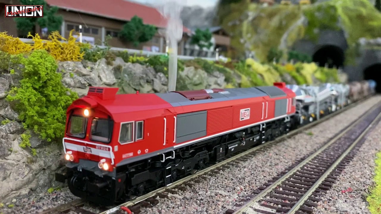 Fahrvideo Diesellok Class 77 mit Modellbahn Union Knickkesselwagen - ESU - Spur H0 1:87