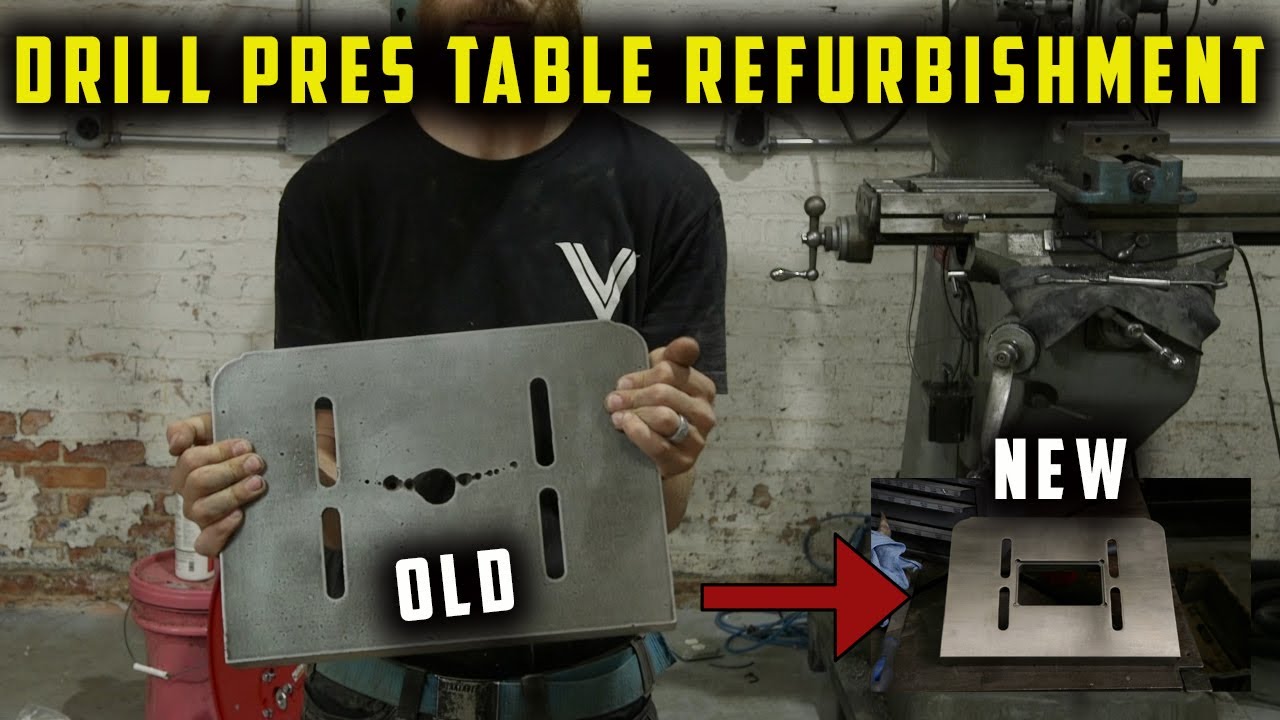 Drill Press Table Repair (Resurfacing on Mill)