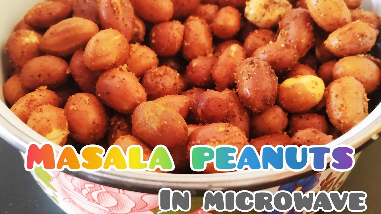 Masala peanuts in microwave - crunchy - lockdown snack