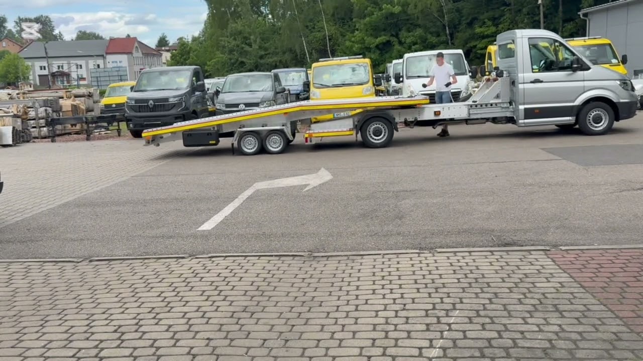 NNP naczepa nad pojazdem juzjade.pl 3900 kg ładowności hamulec elektryczny
