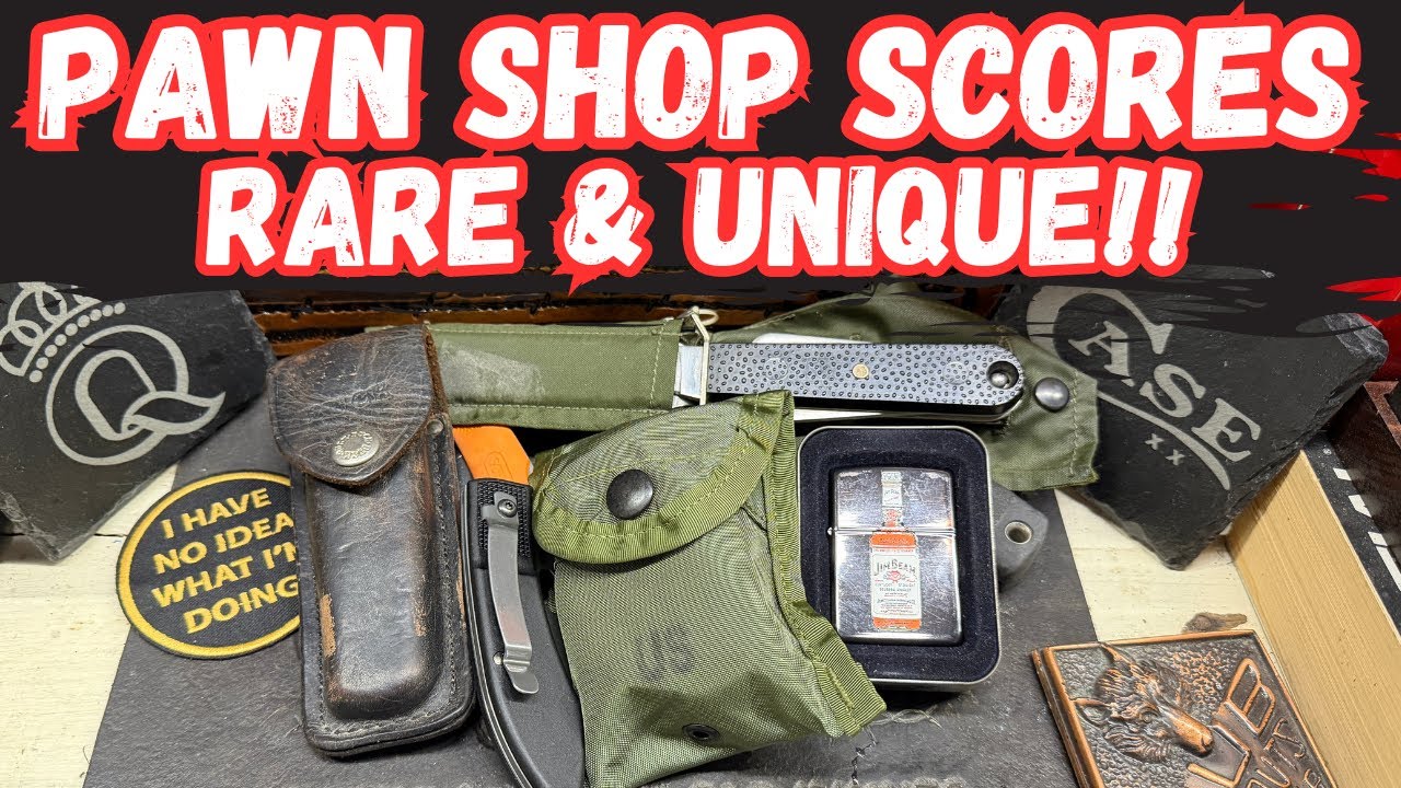 Flea Market & Pawn Shop Knife Haul! + Reviewing A Rare Military Knife Find!