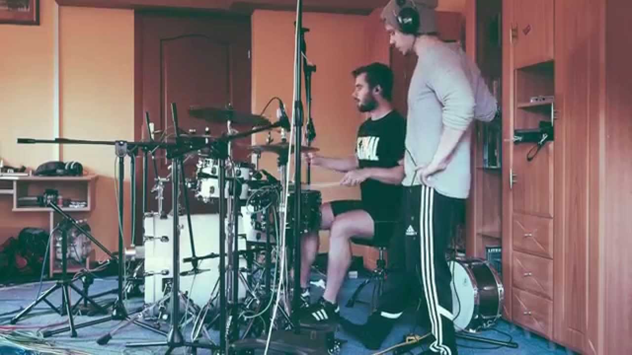Maciej Dzik - drum recording session for Owane