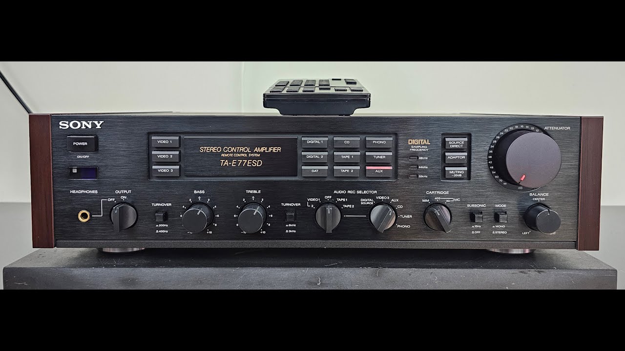 Sony TA-E77ESD Stereo Control Amplifier (1987-1989)