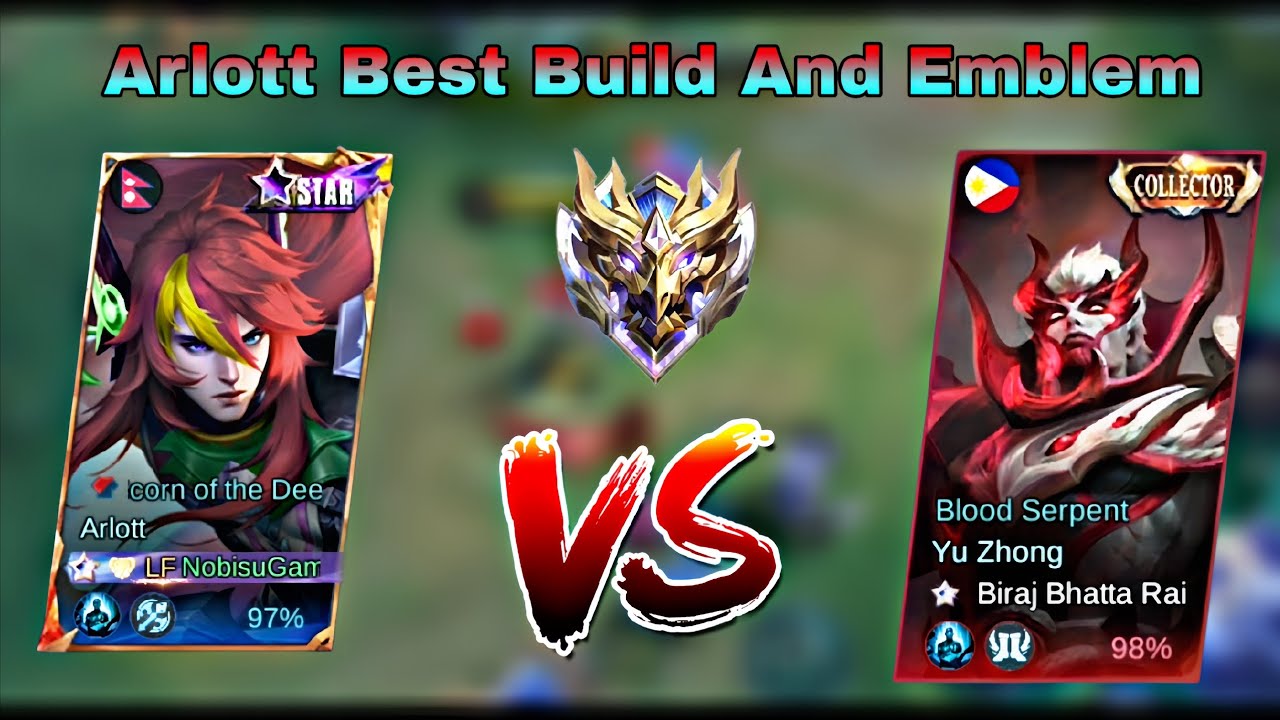 Arlott Best Build and Emblem with Full Gameplay💥#mobilelegends #explaner 