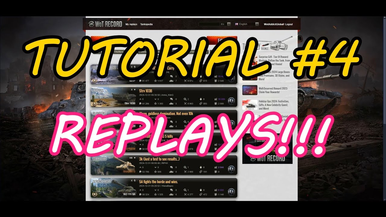 TUTORIAL: How to Submit Replays! (4th video, 31st December 2024)