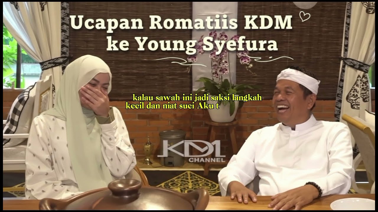 BIKIN BAPER❗️ UCAPAN ROMANTIS KANG DEDI MULYADI (KDM) UNTUK YOUNG SYEFURA (RARA) ❤️✨ 😍