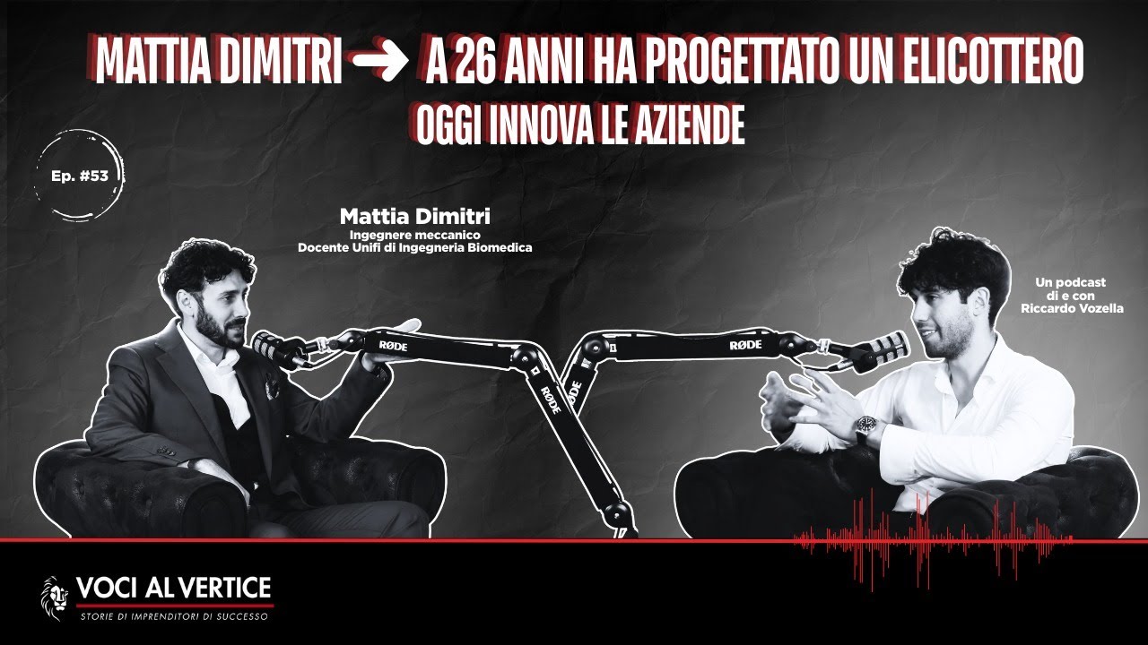 Da Ingegnere a Innovatore: Mattia Dimitri, Elicotteri, Stampa 3D e Futuro dell’Industria #53
