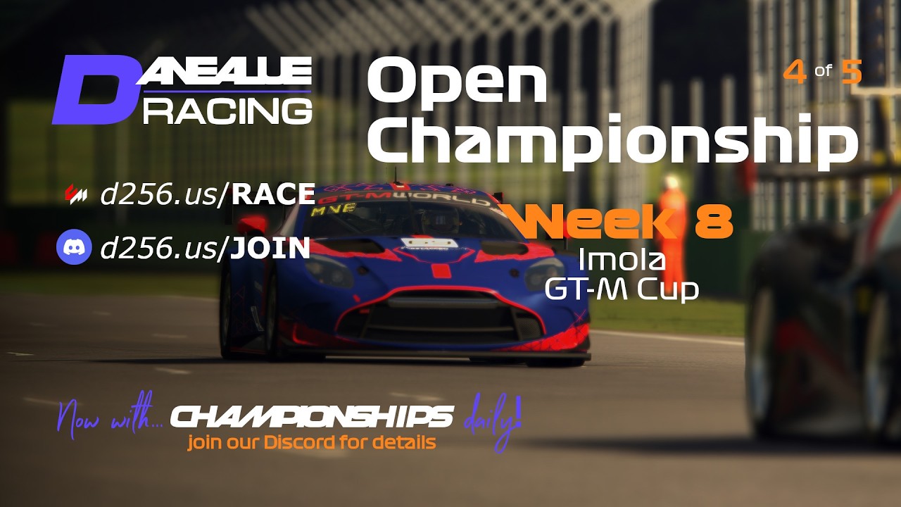 d256.us/GAMES Imola GT-M Cup | Danealue.com 2026 Week 8 GT-M Phase 2 Championship | 4 of 5