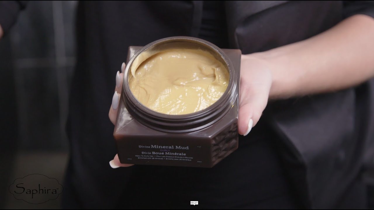 Kaukė-mineralinis purvas plaukams Saphira Divine Mineral Mud intensyviai drėkinantis