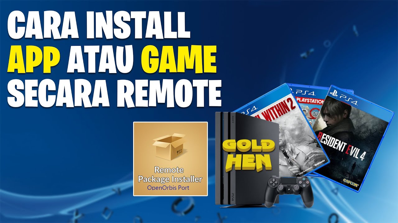 CARA INSTALL PKG LANGSUNG DARI PC KE PS4 JAILBREAK