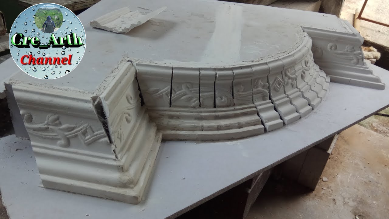 Amazing Technique Design Making Gypsum Corner Ceiling ||| Handmade from plaster
