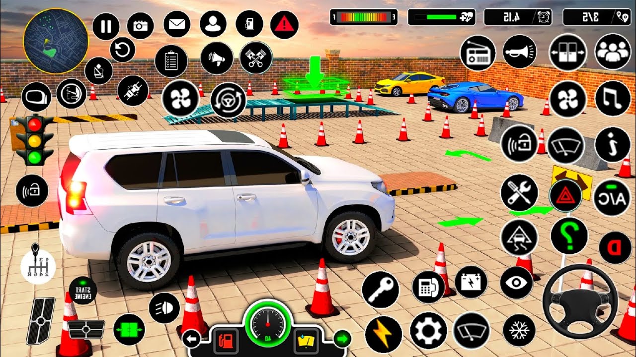 Prado car parking simulator 3d 🔥🔥 kar wala game Android gameplay video 