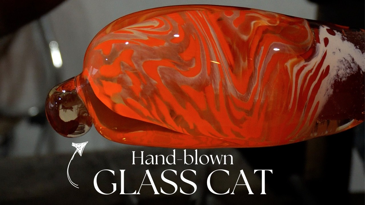 Glassblowing a Cat Ornament (4k)