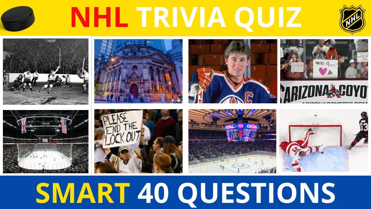 NHL QUIZ  | HOW MUCH DO YOU KNOW ABOUT NHL  |  NHL TRIVIA 40 QUESTIONS 🏒
