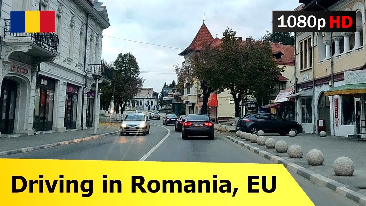 🔴 Romania • Curtea de Arges 【1080p Full HD】Driving in Curtea de Arges