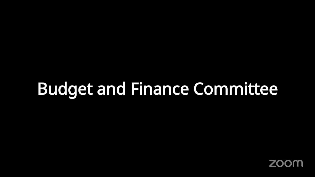 01/21/2026 Budget & Finance Committee Special Meeting