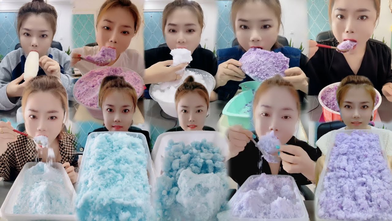 ❄️«ASMR CHUNKS ICE EATING LOUD SQUEAKY BITES (Only Bites)»❄️
