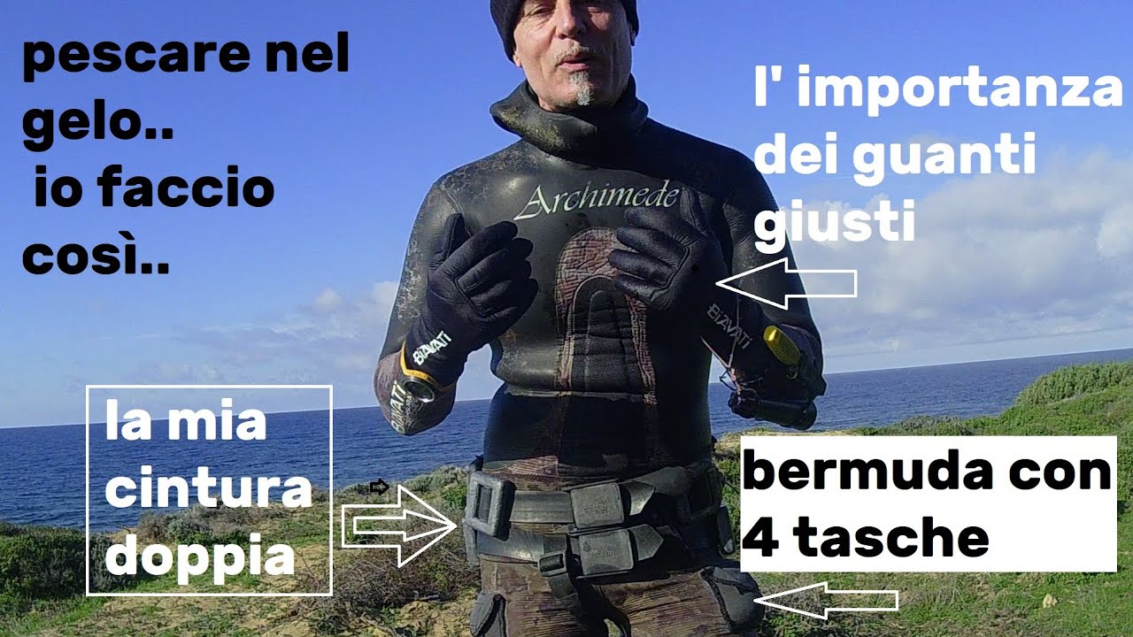 Pescasub nel gelo...ecco le cose importanti per una facile battuta di pesca.
