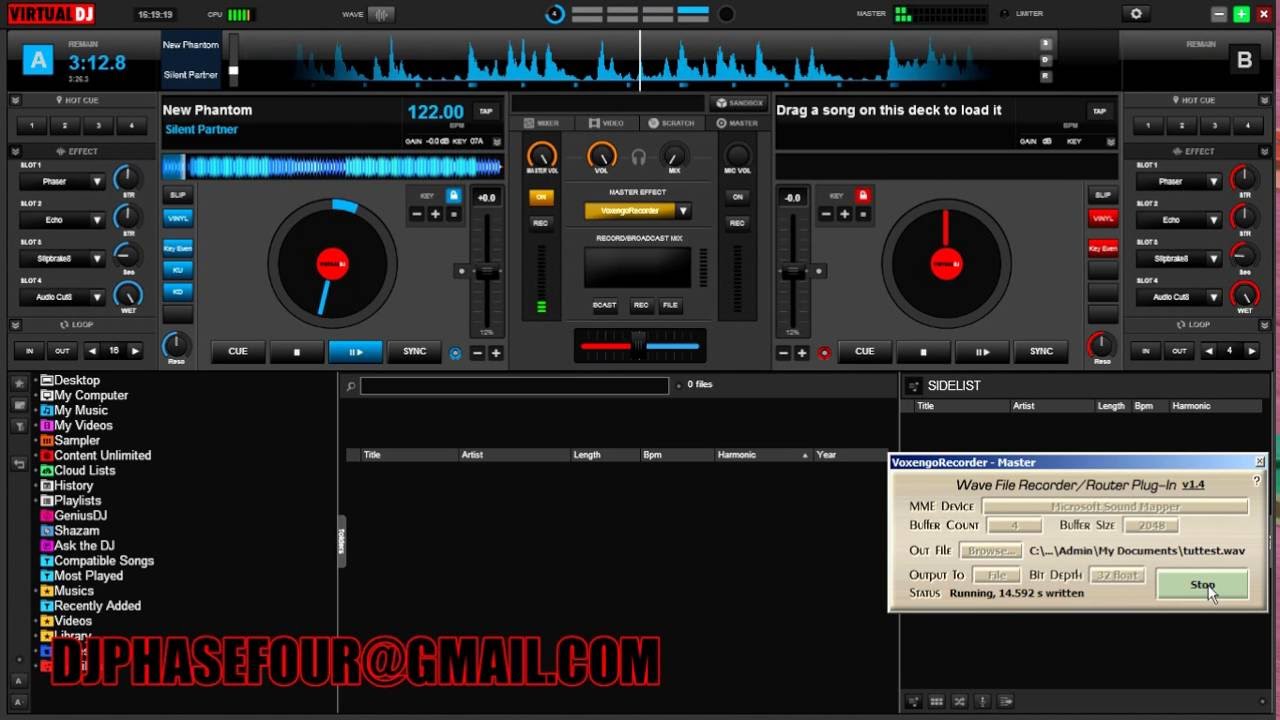 Virtual DJ: Enable 24/32 bit 48k/96k audio recording via VST