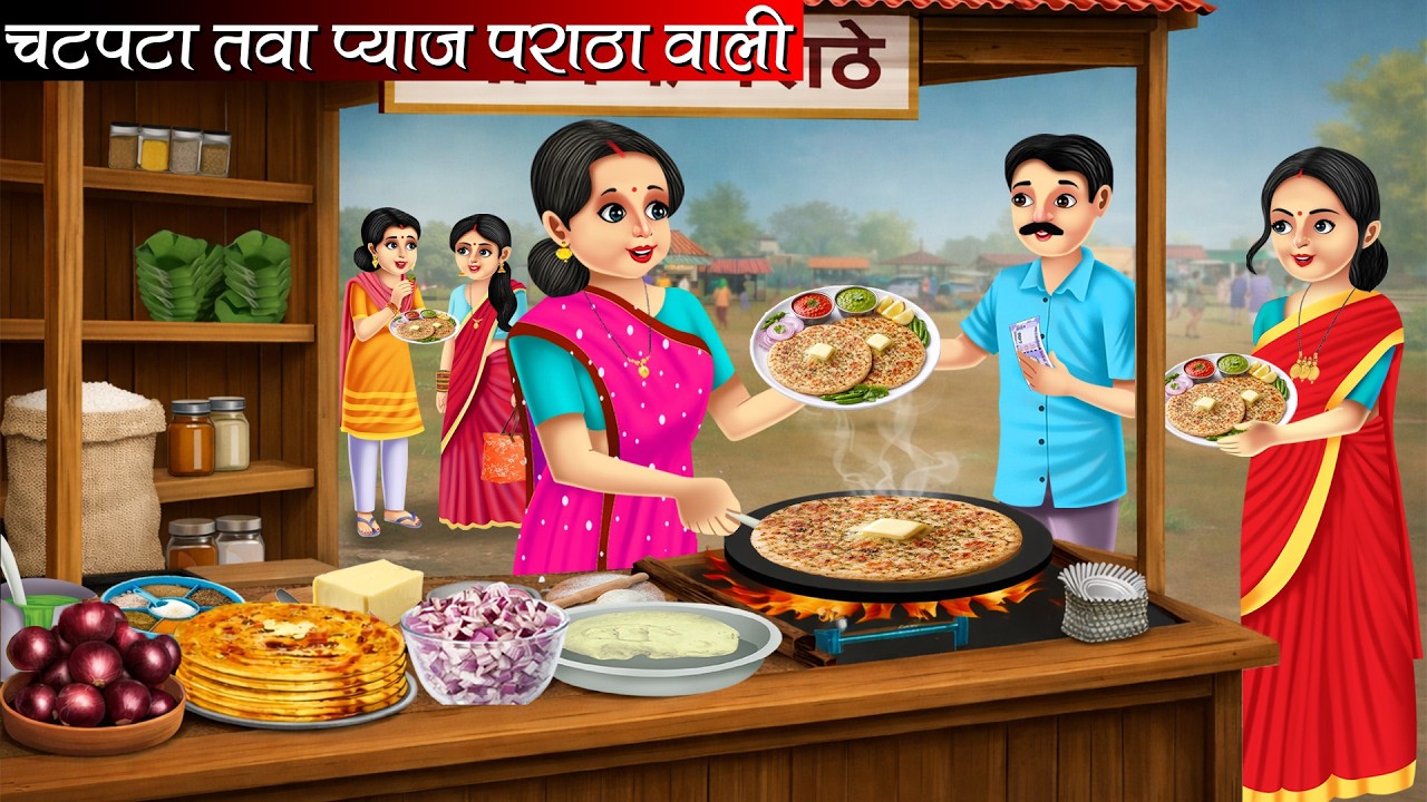 चटपटे तवा प्याज़ पराठा वाली | Chatpate Tawa Pyaz Paratha Wali | Hindi Kahani | Moral Stories