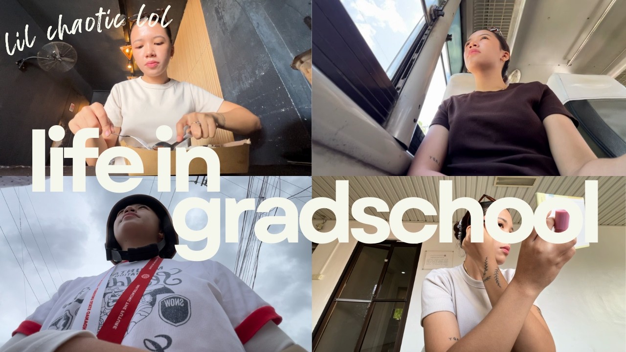 LIFE IN GRADSCHOOL (a lil chaotic hehe) 📖✍️ days at school, productive days