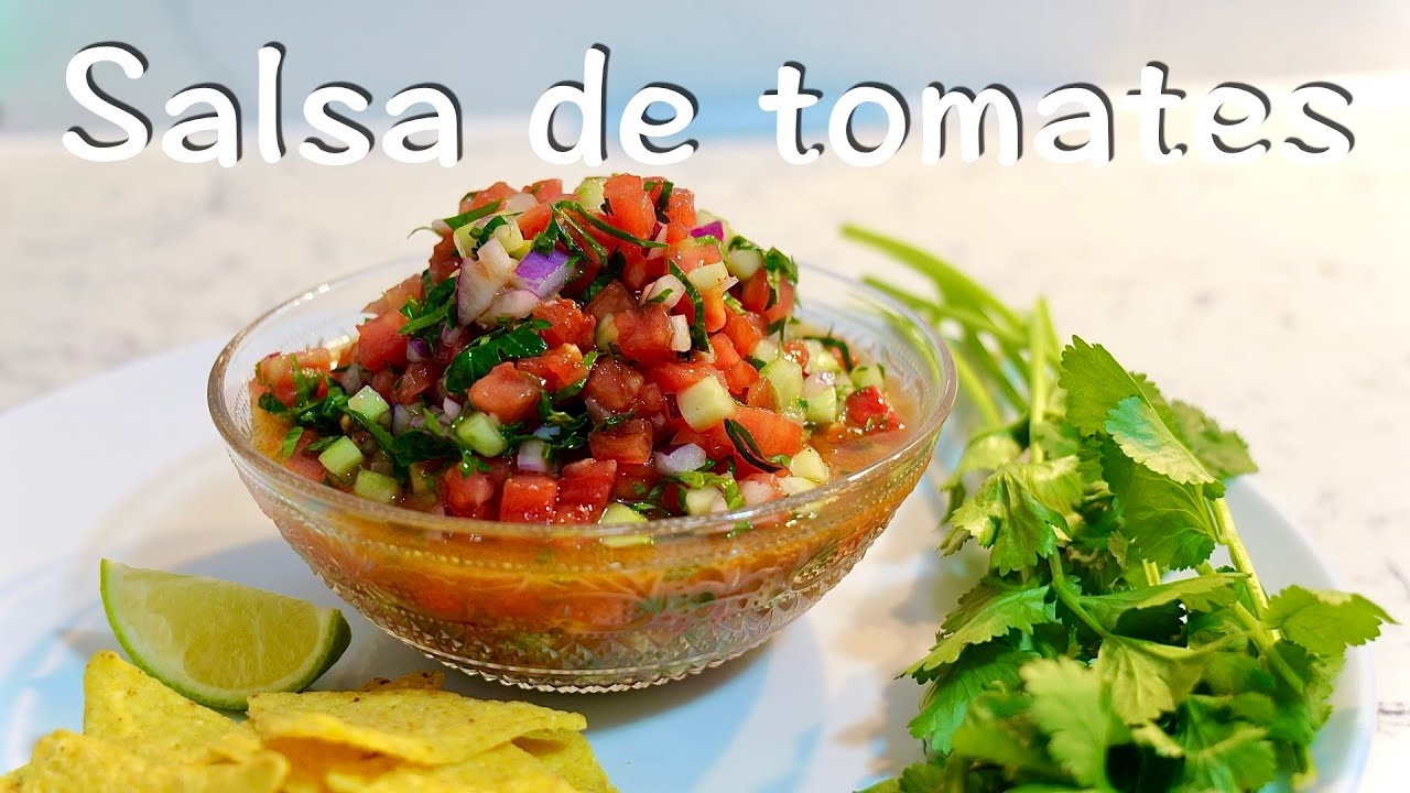 【トマトサルサ】簡単・自家製サルサソース🍅/Salsa de tomates/メキシカン/Tomato Salsa